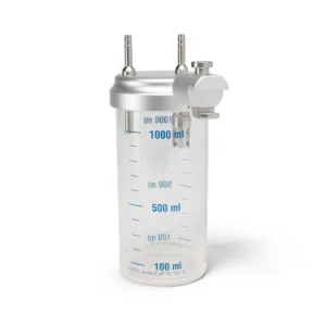 Sekretauffangglas Schiene